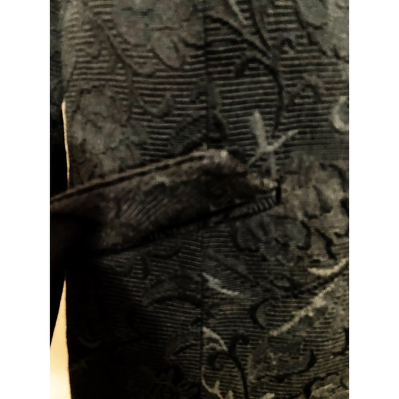 RUBY RD. Retro style faux fur collar textured fabric 3 button blazer jacket 16 - Picture 7 of 9